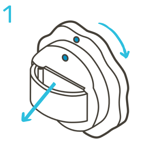 Remove back cover with tool